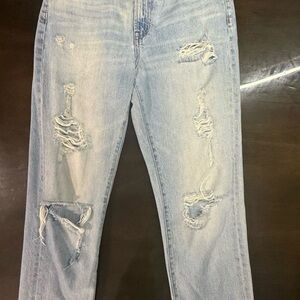 Madewell Light Blue Distressed Boyfriend Jeans